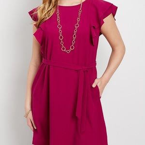 Maurices purple mid length dress, worn once!